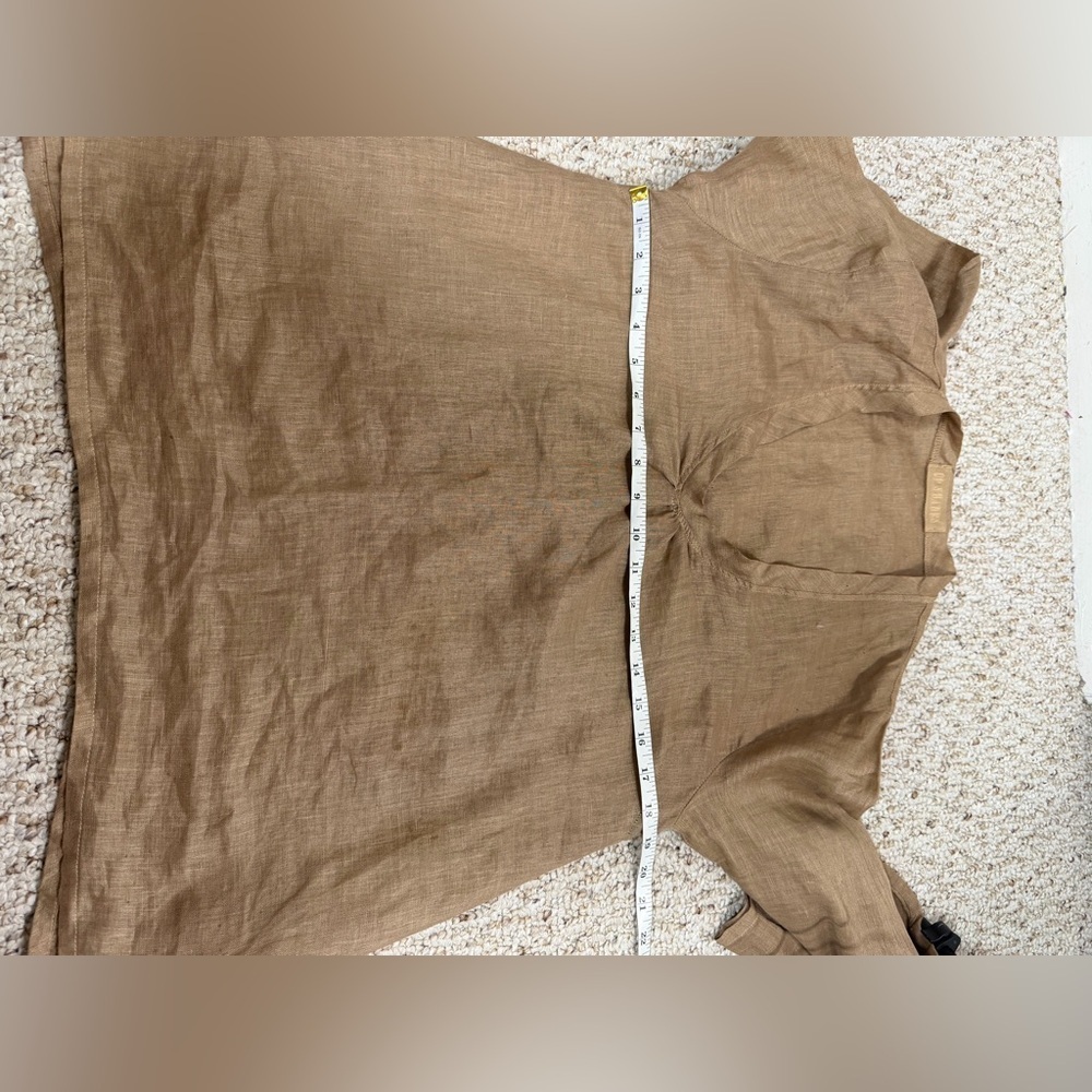 CP Shades Women's Tan V-Neck Top Size S - Picture 5 of 7